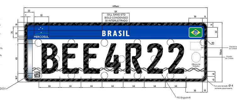 Placas dos carros voltarão a ter municípios e Estados?