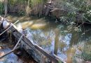 Fiscalização Ambiental encontra barreiras em arroios para irrigação de lavouras em Cachoeira