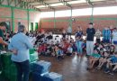Celetro entrega cerca de 560 kits escolares para alunos de Novo Cabrais