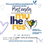 Gabinete da Primeira-Dama irá promover II Mateada em homenagem ao Dia Internacional da Mulher