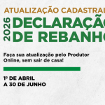 Declaração de Rebanho e atualização cadastral iniciou nesta quarta feira