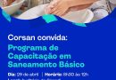 ​Inscrições para capacitação em saneamento básico seguem abertas em Cachoeira