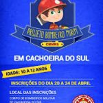 Bombeiros abrem inscrições para 1ª edição do Programa Bombeiro Mirim em Cachoeira