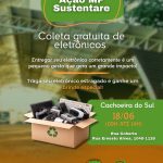 Ação MP Sustentare promove coleta gratuita de eletrônicos em Cachoeira