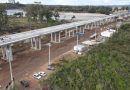 Base de asfalto já está sendo colocado na pista da Ponte do Fandango