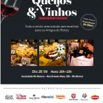 Queijos & Vinhos 2026 arrecadará recursos para os Amigos do Rotary em Cachoeira do Sul
