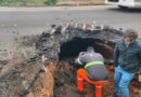 DNIT bloquea parcialmente pista da BR-290, em Cachoeira