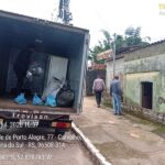 Quatro famílias deixaram suas casas em razão da cheia do Rio Jacuí em Cachoeira