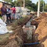 Iniciam as obras de pavimentação e drenagem na Rua Alarico Ribeiro