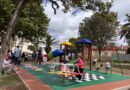 Prefeitura inaugura pracinha modular pedagógica na praça do bairro Santo Antônio